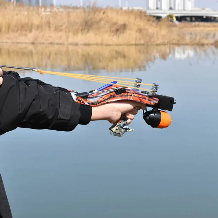 Runzkzy All-in-one Fish Shooting Slingshot Fishing Reel Sighting Multifunctional Outdoor Fish Slingshot Package - 3