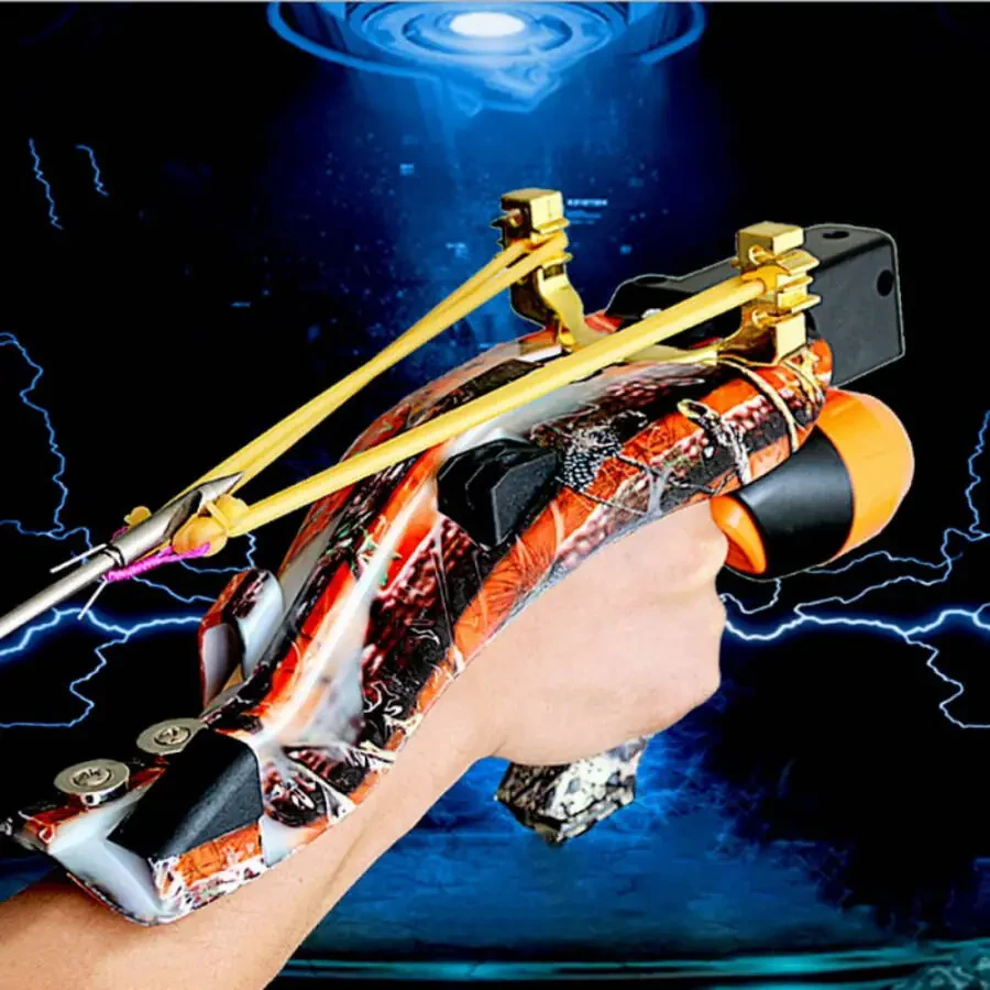 Runzkzy All-in-one Fish Shooting Slingshot Fishing Reel Sighting Multifunctional Outdoor Fish Slingshot Package - 5