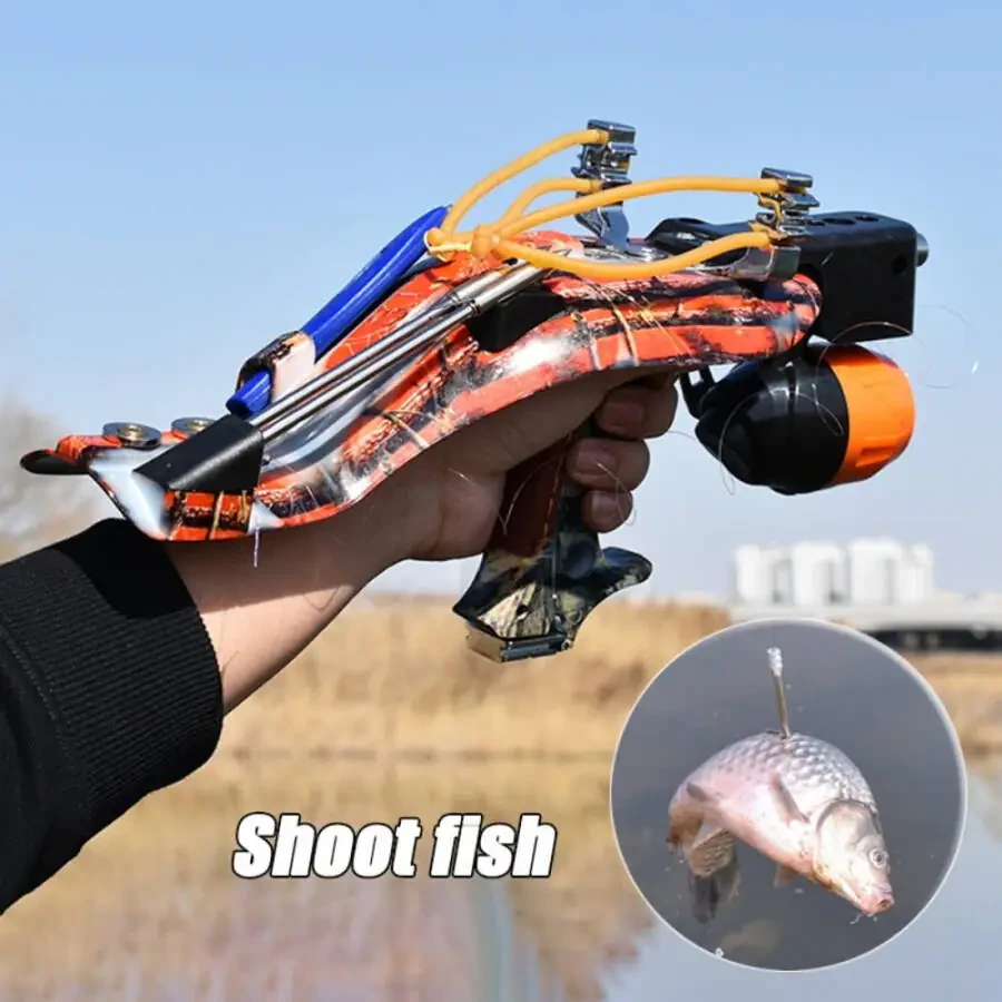 Runzkzy All-in-one Fish Shooting Slingshot Fishing Reel Sighting Multifunctional Outdoor Fish Slingshot Package - 1