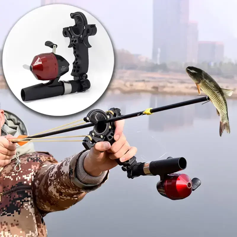 Runzkzy Fish Shooting Slingshot Outdoor Fishing with Laser Arrow Feather Hunting Catapult Suit-PACKAGEB - RUNZKZY