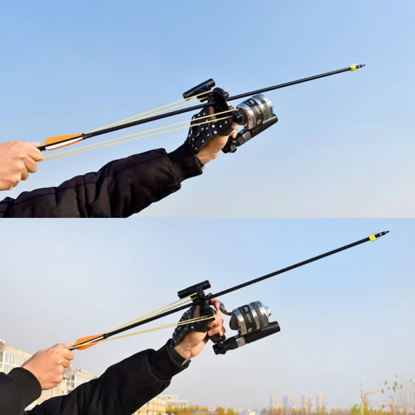 Runzkzy Fish Shooting Slingshot Outdoor Fishing with Laser Arrow Feather Hunting Catapult Suit-PACKAGEE - 3