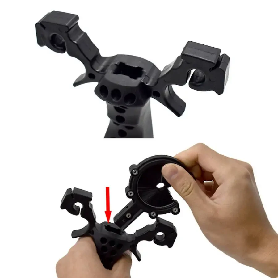 Runzkzy Fish Shooting Slingshot Outdoor Fishing with Laser Arrow Feather Hunting Catapult Suit - 11