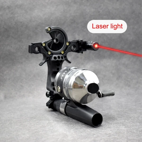 Runzkzy Fish Shooting Slingshot Outdoor Fishing with Laser Arrow Feather Hunting Catapult Suit - 7