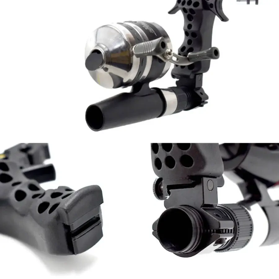 Runzkzy Fish Shooting Slingshot Outdoor Fishing with Laser Arrow Feather Hunting Catapult Suit - 13