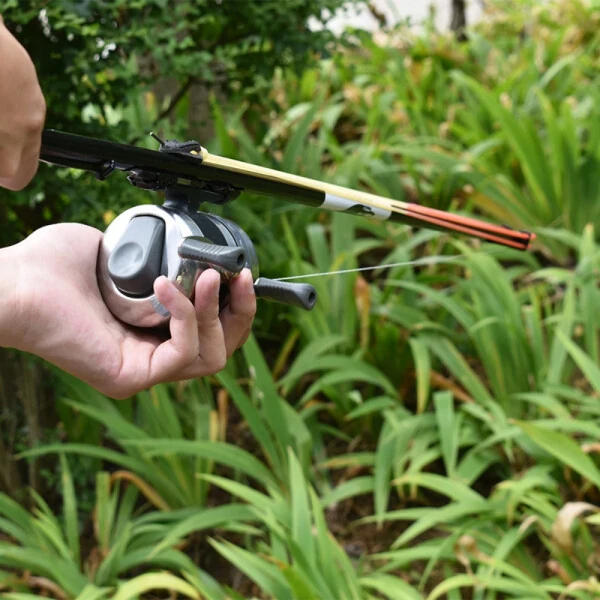Runzkzy Fishing Slingshot Fish Shooting Artifact Outdoor Hunting with Rubber Band Fish Dart Fishing Reel Fish Shooting Long Catapults - 7