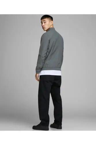 Rush Bomber Erkek Gri Ceket (12165203-ASP) - ASFALT - 4