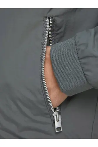 Rush Bomber Erkek Gri Ceket (12165203-ASP)-ASFALT - 5