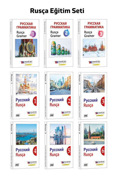 Russian Education Set - Russian Book - Torfl, Yds Exam Preparation - Easy Russian Vocabulary Learning Books - 10