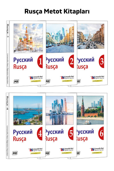 Russian Education Set - Russian Book - Torfl, Yds Exam Preparation - Easy Russian Vocabulary Learning Books - 12