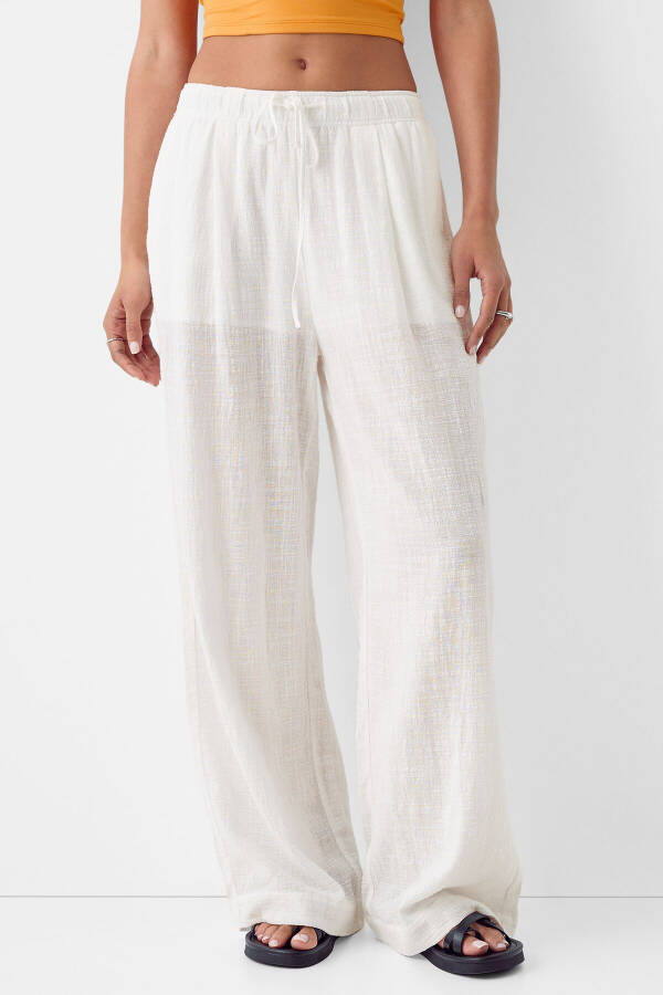 Rustic Wide Leg Pants - 1