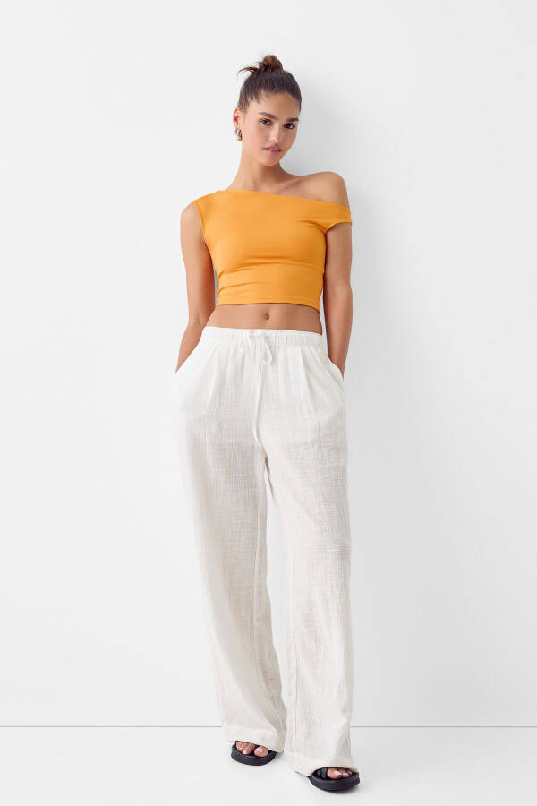 Rustic Wide Leg Pants - 2