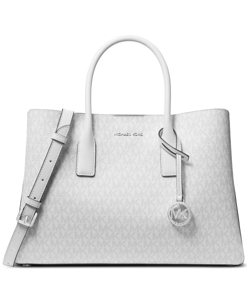 Ruthie Large Satchel Optic White/aluminum - 4