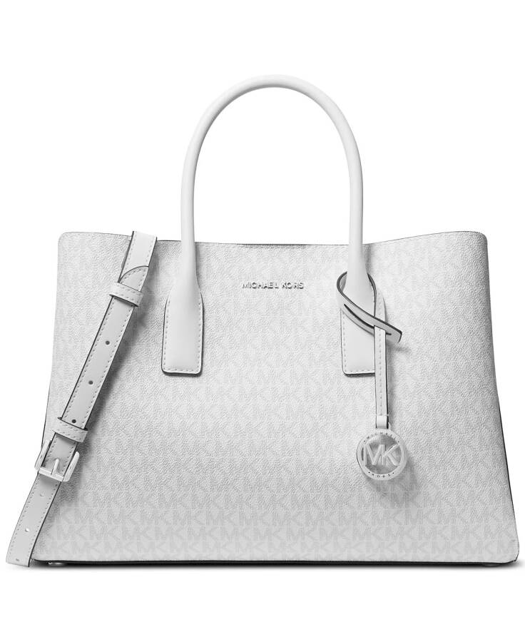 Ruthie Large Satchel Optic White/aluminum - 4