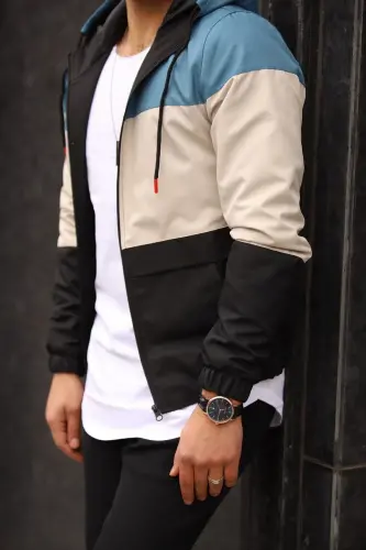 Rüzgar Ve Su Dayanıklı Su Geçirmez Yağmurluk-MAVİ 