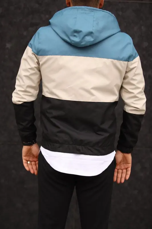 Rüzgar Ve Su Dayanıklı Su Geçirmez Yağmurluk-MAVİ - 3