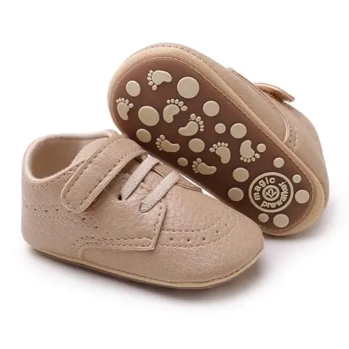 RVROVIC Baby Boys Girls Anti-Slip Sneakers Soft Ankle Boots Toddler First Walkers Newborn Crib Shoes - 2