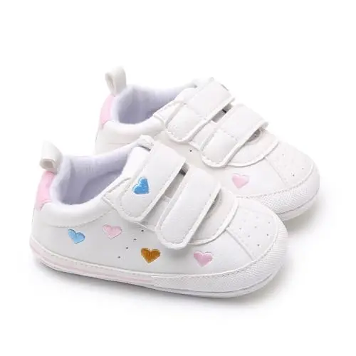 RVROVIC Baby Boys Girls Anti-Slip Sneakers Soft Ankle Boots Toddler First Walkers Newborn Crib Shoes - 4