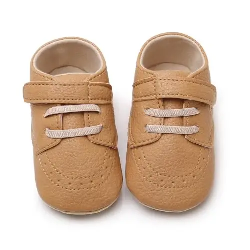 RVROVIC Baby Boys Girls Anti-Slip Sneakers Soft Ankle Boots Toddler First Walkers Newborn Crib Shoes - 3