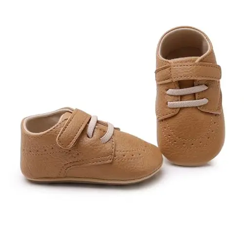 RVROVIC Baby Boys Girls Anti-Slip Sneakers Soft Ankle Boots Toddler First Walkers Newborn Crib Shoes - 5