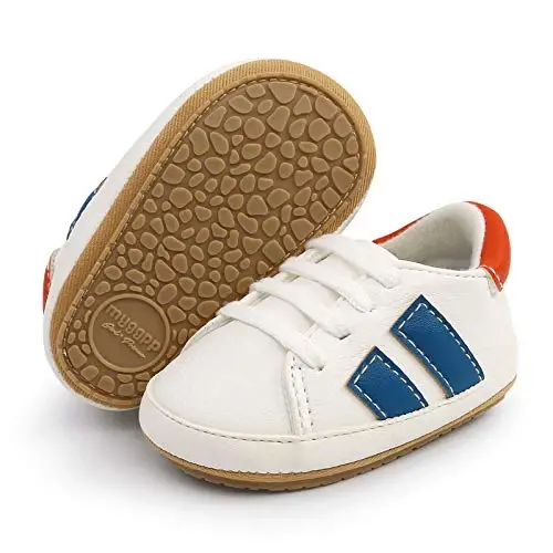 RVROVIC Baby Boys Girls Anti-Slip Sneakers Soft Ankle Boots Toddler First Walkers Newborn Crib Shoes 