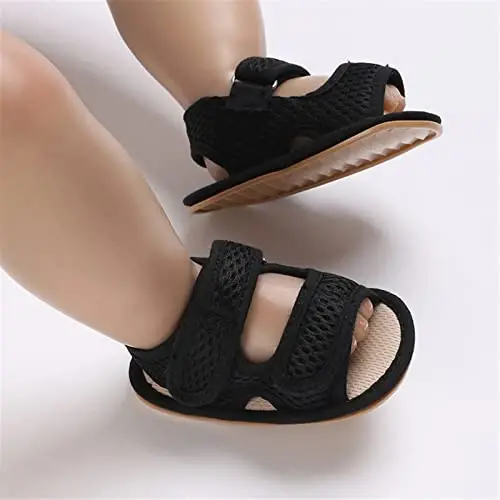 RVROVIC Baby Boys Girls Sandallari Premium Chaqaloq Yozgi Tashqi Poyabzallari PU Yengil Yumshoq Sirpanishga Qarshi Taglikli Go'daklar uchun Prewalker - MODAZONE (1)