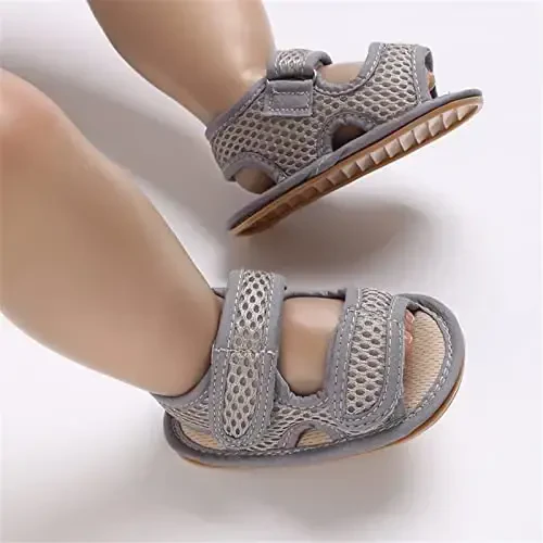 RVROVIC Baby Boys Girls Sandals Premium Infant Summer Outdoor Shoes PU Lightweight Soft Anti-Slip Sole Toddler Prewalker - RVROVIC (1)