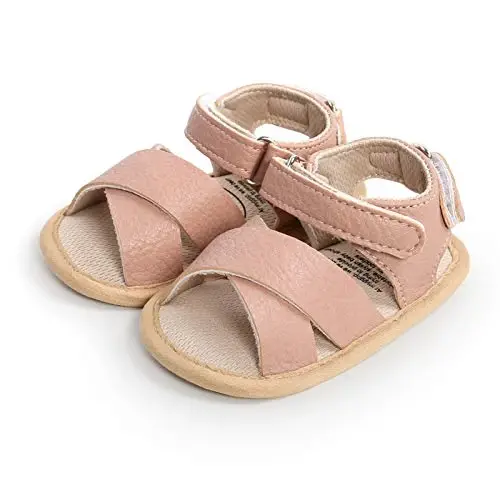 RVROVIC Baby Boys Girls Sandals Premium Infant Summer Outdoor Shoes PU Lightweight Soft Anti-Slip Sole Toddler Prewalker - 5