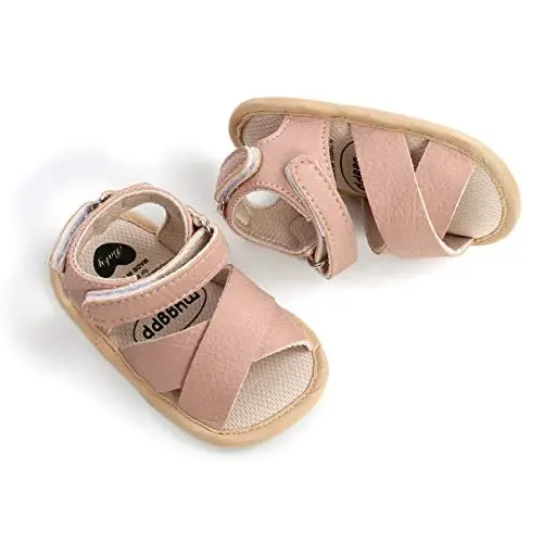 RVROVIC Baby Boys Girls Sandals Premium Infant Summer Outdoor Shoes PU Lightweight Soft Anti-Slip Sole Toddler Prewalker - 7