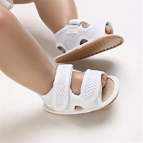 RVROVIC Baby Boys Girls Sandals Premium Infant Summer Outdoor Shoes PU Lightweight Soft Anti-Slip Sole Toddler Prewalker - RVROVIC (1)