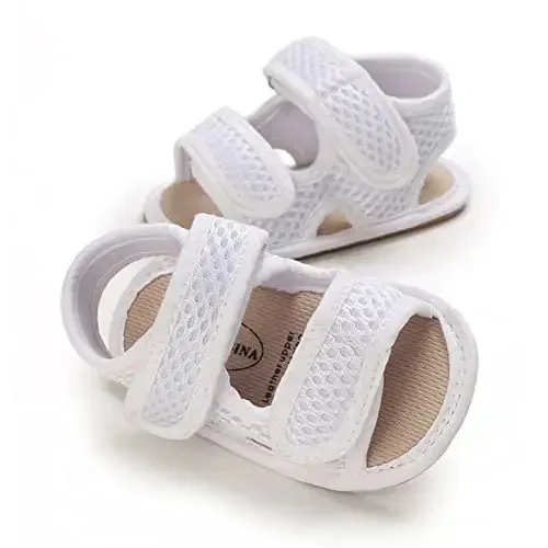 RVROVIC Baby Boys Girls Sandals Premium Infant Summer Outdoor Shoes PU Lightweight Soft Anti-Slip Sole Toddler Prewalker - 4