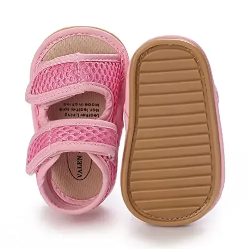 RVROVIC Baby Boys Girls Sandals Premium Infant Summer Outdoor Shoes PU Lightweight Soft Anti-Slip Sole Toddler Prewalker - 1