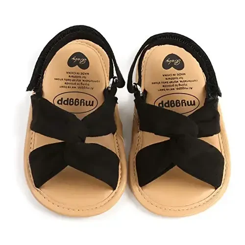 RVROVIC Baby Boys Girls Sandals Premium Infant Summer Outdoor Shoes PU Lightweight Soft Anti-Slip Sole Toddler Prewalker - 6