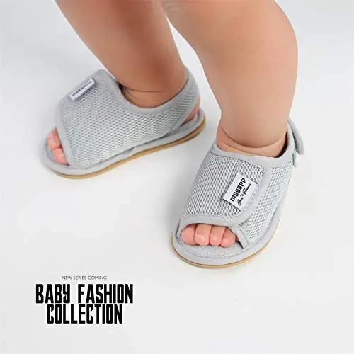 RVROVIC Baby Boys Girls Sandals Premium Infant Summer Outdoor Shoes PU Lightweight Soft Anti-Slip Sole Toddler Prewalker - 5