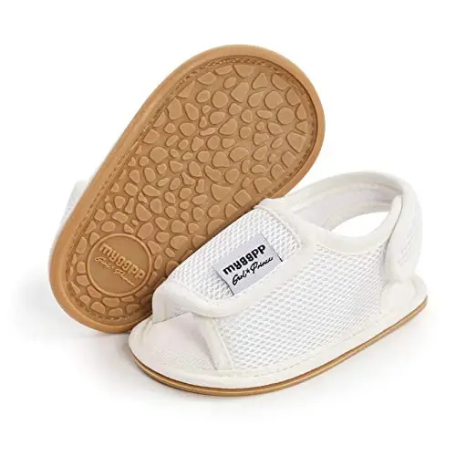 RVROVIC Baby Boys Girls Sandals Premium Infant Summer Outdoor Shoes PU Lightweight Soft Anti-Slip Sole Toddler Prewalker - 1