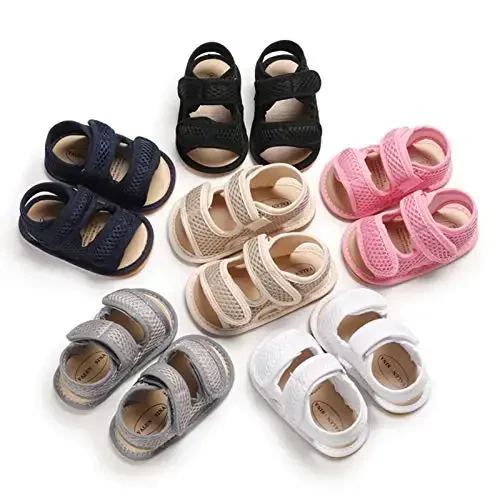 RVROVIC Baby Boys Girls Sandals Premium Soft Anti-Slip Rubber Sole Infant Summer Outdoor Shoes Toddler First Walkers - 7