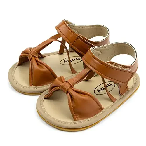 RVROVIC Baby Boys Girls Sandals Premium Soft Anti-Slip Rubber Sole Infant Summer Outdoor Shoes Toddler First Walkers - 4