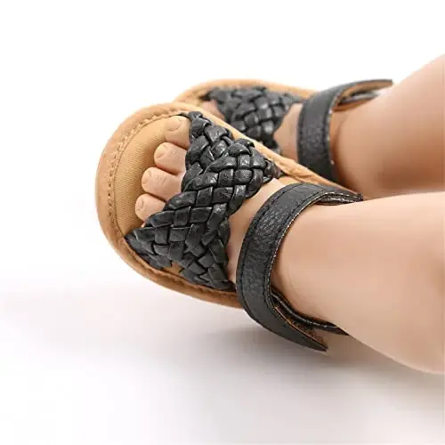 RVROVIC Baby Boys Girls Sandals Premium Soft Anti-Slip Rubber Sole Infant Summer Outdoor Shoes Toddler First Walkers - 6