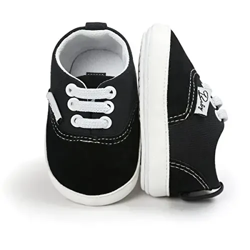 RVROVIC Baby Boys Girls Shoes Canvas Toddler Sneakers Anti-Slip Infant First Walkers 0-18 Months - 2