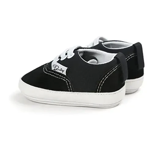 RVROVIC Baby Boys Girls Shoes Canvas Toddler Sneakers Anti-Slip Infant First Walkers 0-18 Months - 4