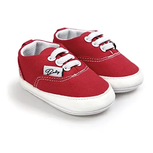 RVROVIC Baby Boys Girls Shoes Canvas Toddler Sneakers Anti-Slip Infant First Walkers 0-18 Months - 3