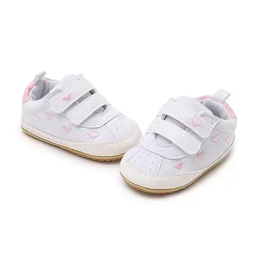 RVROVIC Baby Boys Girls Shoes Canvas Toddler Sneakers Anti-Slip Infant First Walkers 0-18 Months - 6