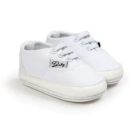 RVROVIC Baby Boys Girls Shoes Canvas Toddler Sneakers Anti-Slip Infant First Walkers 0-18 Months - 3