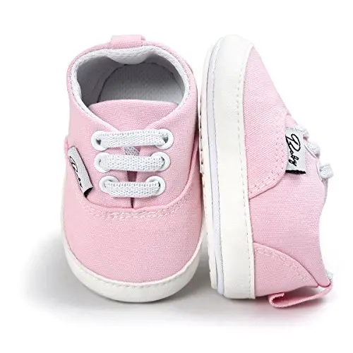 RVROVIC Baby Boys Girls Shoes Canvas Toddler Sneakers Anti-Slip Infant First Walkers 0-18 Months - Modazone (1)