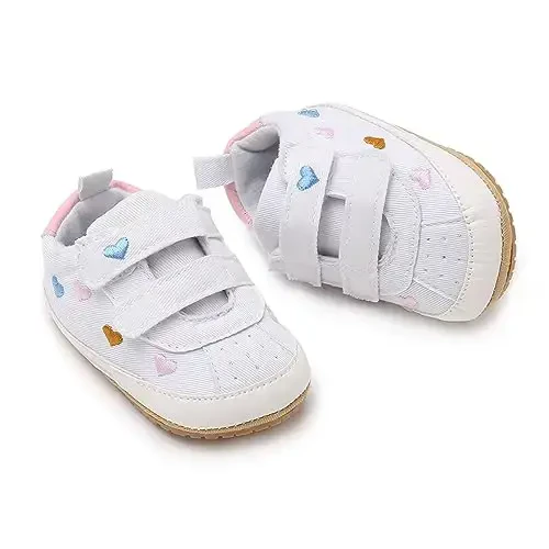 RVROVIC Baby Boys Girls Shoes Canvas Toddler Sneakers Anti-Slip Infant First Walkers 0-18 Months - 3