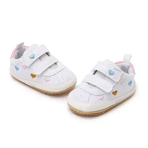 RVROVIC Baby Boys Girls Shoes Canvas Toddler Sneakers Anti-Slip Infant First Walkers 0-18 Months - 5
