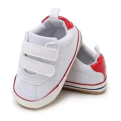 RVROVIC Baby Boys Girls Shoes Canvas Toddler Sneakers Anti-Slip Infant First Walkers 0-18 Months - RVROVIC (1)
