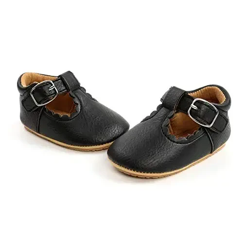 RVROVIC Baby Girl Moccasins Princess Sparkly Mary Jane Dresses Shoes Premium Lightweight Soft Sole Crib Shoes Toddler Shoes - 4