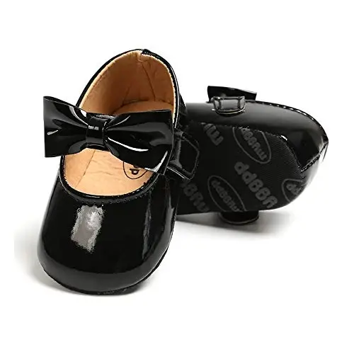 RVROVIC Baby Girl Moccasins Princess Sparkly Mary Jane Dresses Shoes Premium Lightweight Soft Sole Crib Shoes Toddler Shoes - 3