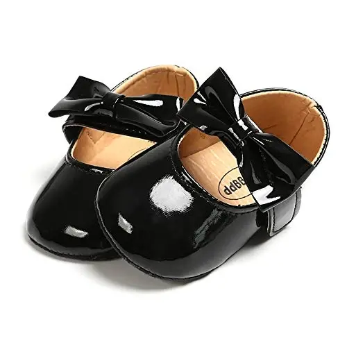 RVROVIC Baby Girl Moccasins Princess Sparkly Mary Jane Dresses Shoes Premium Lightweight Soft Sole Crib Shoes Toddler Shoes - 4