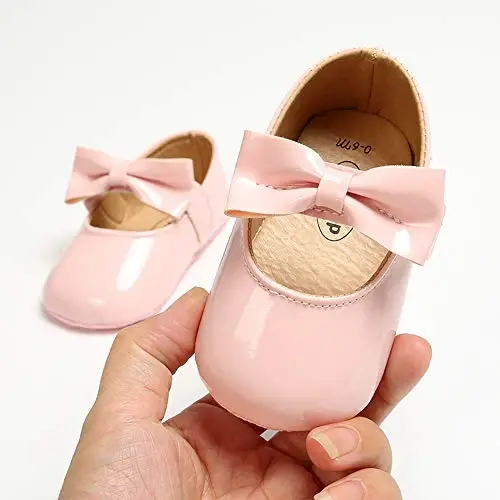 RVROVIC Baby Girl Moccasins Princess Sparkly Mary Jane Dresses Shoes Premium Lightweight Soft Sole Crib Shoes Toddler Shoes - RVROVIC (1)